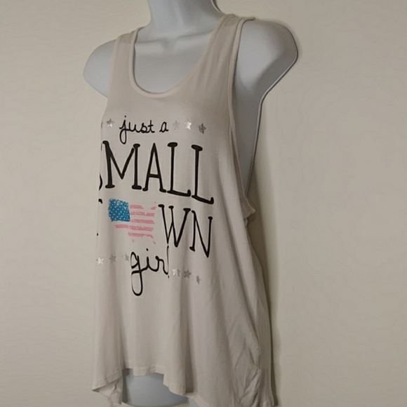 2/$24 Electric Pink White Tank Top - Picture 6 of 8